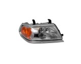 Far Mitsubishi Pajero/Montero Sport K90, 01.2001-12.2007, partea dreapta, TYC, tip bec H4+W21W+W5W; electric; rama argintie, gri; fara motor; halogen