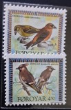 F&oslash;royar &ndash; 1996 Păsări: Krossnevi &amp; Rey&eth;stapi &ndash; set 2 valori (4,50), Nestampilat