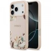 Husa MagSafe pentru Apple iPhone 17 Pro Max, Guess, Grained Flowers, Roz