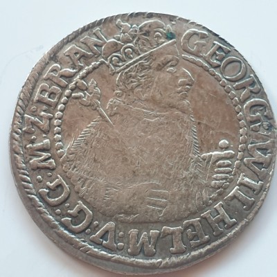 Brandenburg - Prusia 1/4 Thaler/ Taler/ ORT 1623 /K&amp;ouml;niqsberq/Caliningrad George William argint foto