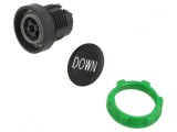 Comutator Acționare Prin Apăsare 22mm Negru