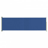 Copertină laterală retractabilă de terasă, albastru, 160x500 cm