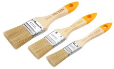 Set de 3 pensule pentru vopsit cu maner din lemn, 1&amp;quot;, 1.5&amp;quot;, foto