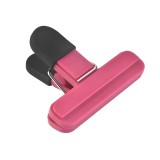 Cleste multifunctional pentru sigilarea pungilor, flippy, din plastic, mentine alimentele proaspete, 7x6.5 cm, roz