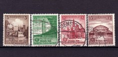 ✅ (S40) Germania Reich 1938 &quot;Concursul de Atletism din Breslau &quot; serie completa Michel 665/668 , stampilata