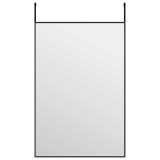 Cumpara ieftin Oglinda pentru usa, negru, 40x60 cm, sticla si aluminiu