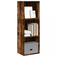 vidaXL Bibliotecă, stejar fumuriu, 40x30x114 cm, lemn prelucrat 857871