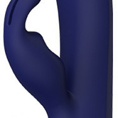 Vibrator Themis Blue Evolution, 10 Moduri Vibratii, Silicon, USB, Albastru Inchis, 22 cm