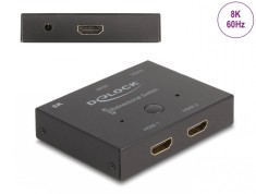 Switch bidirectional 2 porturi HDMI 8K60Hz/4K144Hz, Delock 18776