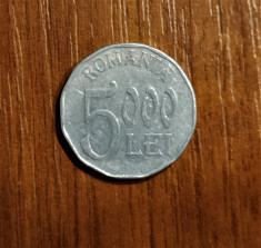 5000 lei 2004, Romania, moneda mai rara foto
