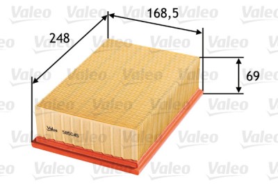 VALEO 585045 Filtru aer foto