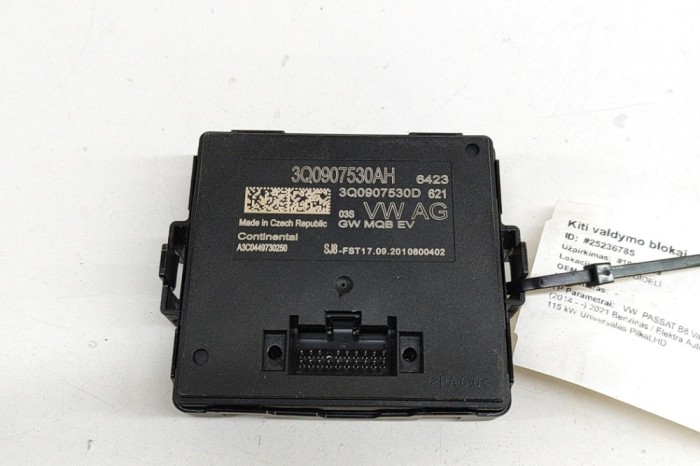 Unitate de control Gateway VW PASSAT Variant B8 3G5 2021 OEM: 3Q0907530AH,3Q0907530D,A3C0449730250 25236785