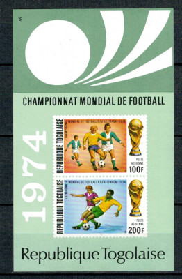 Togo 1974 - Campionatele Mondiale de fotbal, colita neuzata foto