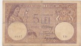 ROMANIA 5 LEI August 1917 Fagure Uzata