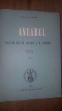 Anuarul Institutului de Istorie si Arheologie &bdquo;A. D. Xenopol&rdquo; XXX