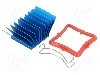 Radiator extrudat, aluminiu, 27mm x 27mm, albastru, Advanced Thermal Solutions - ATS-50270P-C1-R0 foto