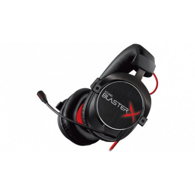 Casti gaming Creative SoundBlasterX H3 , 3.5 mm Jack TRS , Negru/Rosu foto