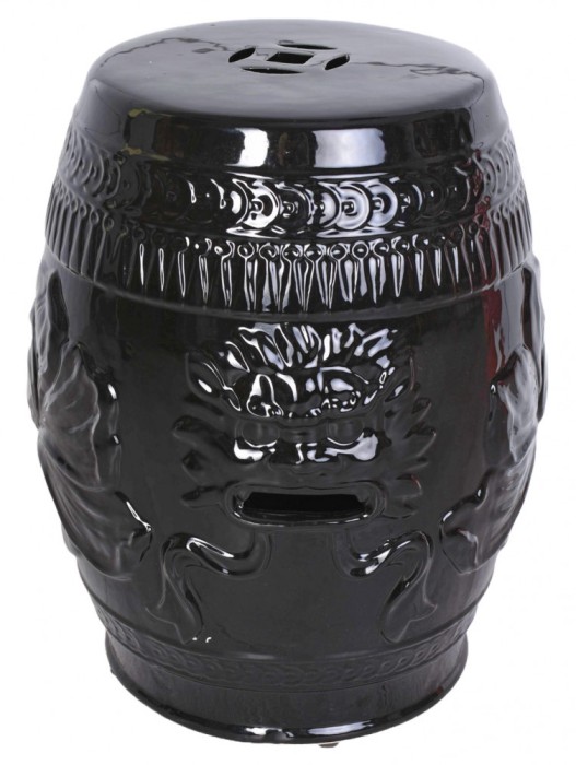 Scaun ceramica asiatica neagra PIN017