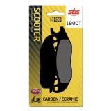 SBS - Plăcuțe de fr&acirc;nă 180CT pentru scuter [Carbon / Ceramic]