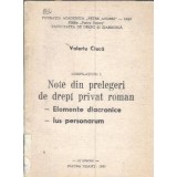 Note si prelegeri de drept privat roman - Valeriu Ciuca