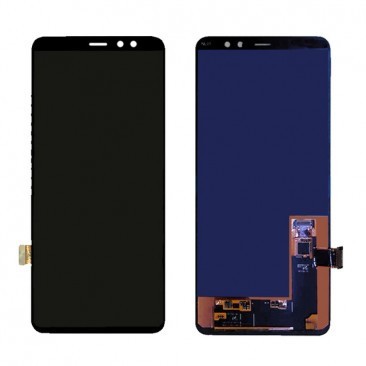 DISPLAY CU TOUCHSCREEN SAMSUNG A730 GALAXY A8 PLUS 2018 NEGRU ORIGINAL foto