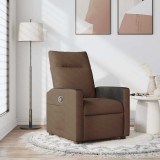 Cumpara ieftin Fotoliu rabatabil, maro, material textil