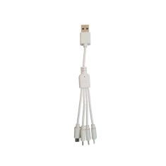 Cablu USB cu 4 iesiri Micro USB, 17 cm lungime