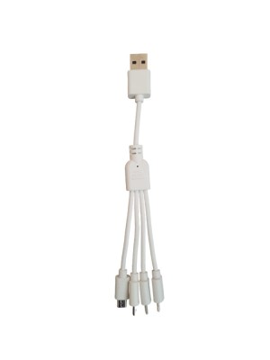 Cablu USB cu 4 iesiri Micro USB, 17 cm lungime foto