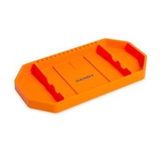 Tava de unelte din cauciuc Handy cu compartimente de depozitare - suport pentru bi?i 27,5 x 14,5 x 2,5 cm foto