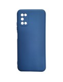 Husa din silicon compatibila cu Samsung Galaxy A03s cu protectie la camera, silk touch, Liquid blue, Oem