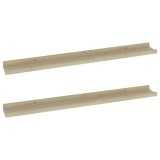 Cumpara ieftin Rafturi de perete 2 buc. Stejar Sonoma 80x9x3 cm