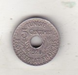 bnk mnd Tunisia 5 centimes 1920