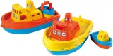 Set Joaca Androni Giocattoli Feribot si Barca Queen Mary, 38cm, +1 An, Jucarii Nisip Gradina, 2 Culori