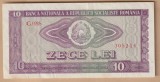 (1) BANCNOTA ROMANIA - 10 LEI 1966, REPUBLICA SOCIALISTA ROMANIA, STARE FOARTE BUNA