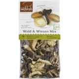 Mix Ciuperci Salbatice Deshidratate Eco Wohlrab 30g - Hribi, Champignon, Trompeta Piticului