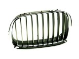 Grila radiator Bmw Seria 5 (E39), 01.1996-1999, stanga, crom/crom/negru, 51138159315, 201615-1, Rapid