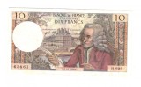 Bancnota Franta 10 francs/franci 7 decembrie 1972, stare buna