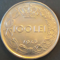 Moneda istorica 100 LEI ROMANIA / REGAT, anul 1943 *cod 1266 A