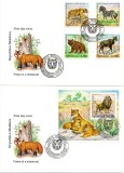 MOLDOVA 2001, FDC, Fauna Zoo, Europa