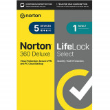 Licenta 2024 pentru Norton 360 Deluxe with LifeLock Select - 1-AN / 5-Dispozitive - USA
