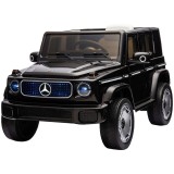 Masinuta electrica Chipolino SUV Mercedes EQG cu scaun din piele si roti EVA black
