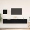 vidaXL Set comodă TV 4 pcs Stejar negru 60 x 30 x 30 cm Lemn compozit