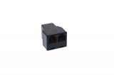 Adaptor 1xRJ11(6P4C) mama - 2x RJ11(6P4C) mama, negru Well