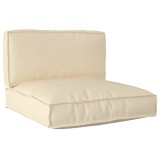 Set de perne pentru palete 2 bucăți Bej Fabric Oxford