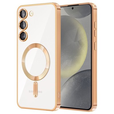 Husa pentru Samsung Galaxy S23 Plus - Techsuit Luxury Crystal MagSafe - Gold foto
