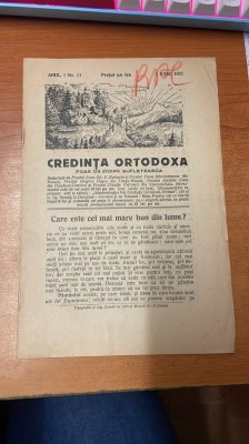 AS- Credinta Ortodoxa, nr 11 foto