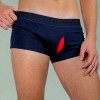 Boxeri Bărbați cu Picior Scurt &ndash; Confort și Flexibilitate din Bumbac Elastic - M - Bleumarin