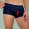 Boxeri Bărbați cu Picior Scurt &ndash; Confort și Flexibilitate din Bumbac Elastic - M - Bleumarin