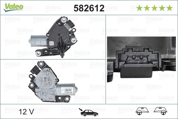 VALEO 582612 ORIGINAL PART motor stergator