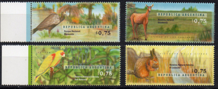 ARGENTINA 1996, Fauna, serie neuzata, MNH